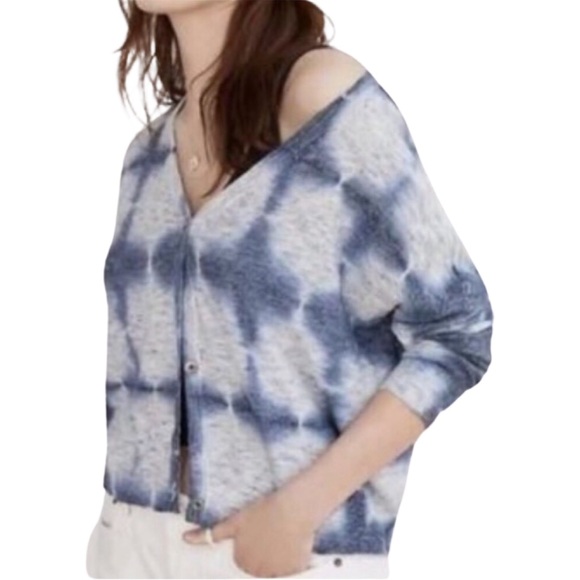 PILCRO Linen Blend Crop Boxy Style Cardigan - Picture 1 of 11